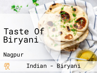 Taste Of Biryani