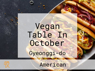 Vegan Table In October