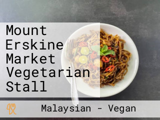 Mount Erskine Market Vegetarian Stall