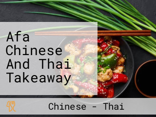 Afa Chinese And Thai Takeaway