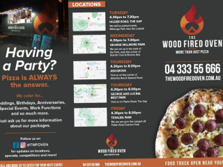 The Wood Fired Oven-takeaway Wood Fired Pizza