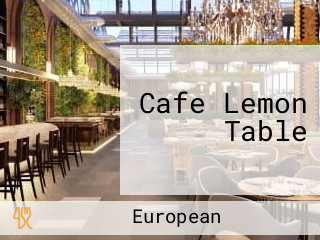 Cafe Lemon Table