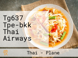 Tg637 Tpe-bkk Thai Airways