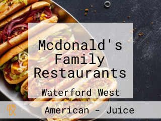 Mcdonald's Family Restaurants