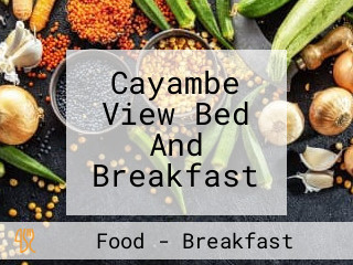 Cayambe View Bed And Breakfast