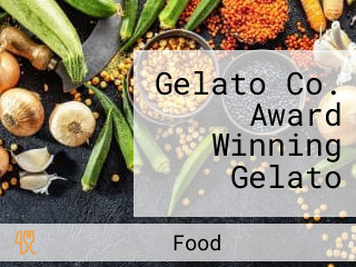 Gelato Co. Award Winning Gelato