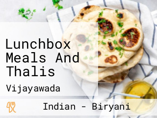 Lunchbox Meals And Thalis