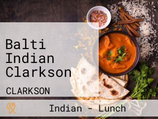 Balti Indian Clarkson