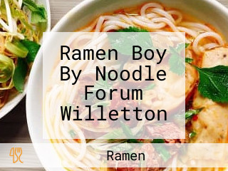 Ramen Boy By Noodle Forum Willetton