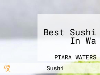 Best Sushi In Wa