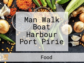 Man Walk Boat Harbour Port Pirie