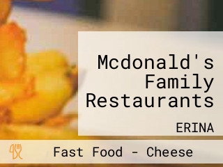 Mcdonald's Family Restaurants