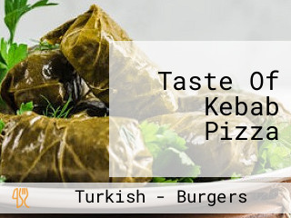 Taste Of Kebab Pizza