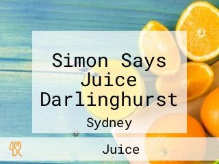 Simon Says Juice Darlinghurst