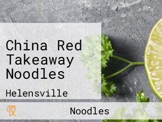 China Red Takeaway Noodles