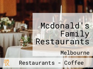 Mcdonald's Family Restaurants