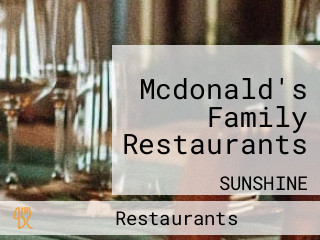 Mcdonald's Family Restaurants