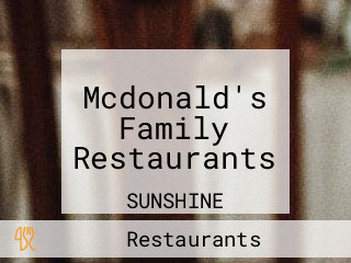 Mcdonald's Family Restaurants