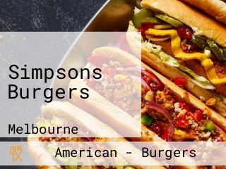 Simpsons Burgers