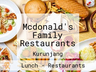 Mcdonald's Family Restaurants