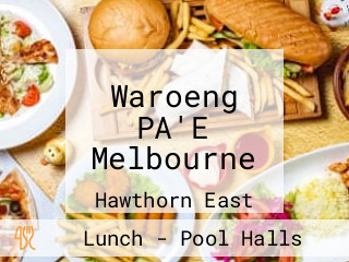 Waroeng PA'E Melbourne