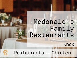 Mcdonald's Family Restaurants