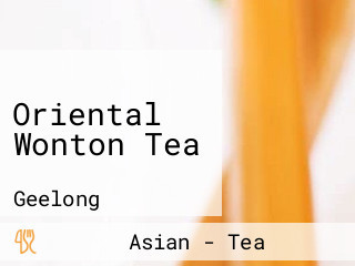 Oriental Wonton Tea