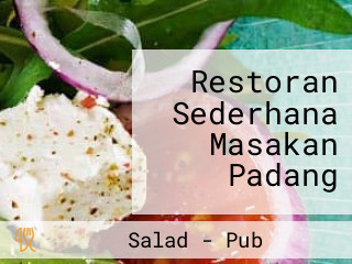 Restoran Sederhana Masakan Padang