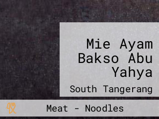 Mie Ayam Bakso Abu Yahya