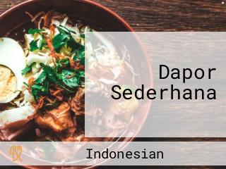 Dapor Sederhana