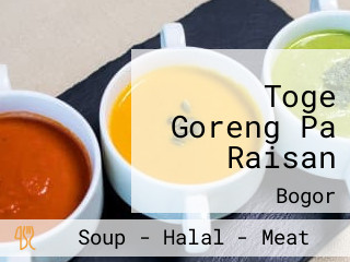 Toge Goreng Pa Raisan