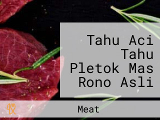 Tahu Aci Tahu Pletok Mas Rono Asli Banjaran Adiwerna