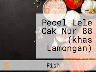 Pecel Lele Cak Nur 88 (khas Lamongan)