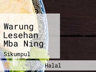 Warung Lesehan Mba Ning