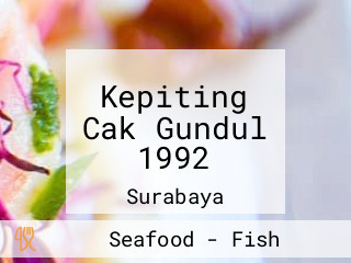 Kepiting Cak Gundul 1992