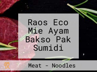 Raos Eco Mie Ayam Bakso Pak Sumidi