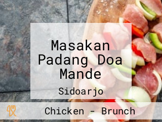 Masakan Padang Doa Mande