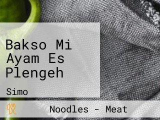 Bakso Mi Ayam Es Plengeh