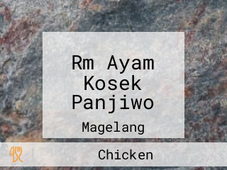 Rm Ayam Kosek Panjiwo