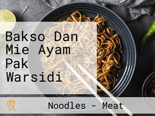 Bakso Dan Mie Ayam Pak Warsidi