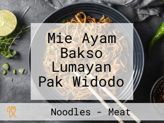 Mie Ayam Bakso Lumayan Pak Widodo