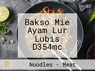 Bakso Mie Ayam Lur Lubis D354mc