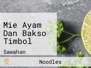 Mie Ayam Dan Bakso Timbol