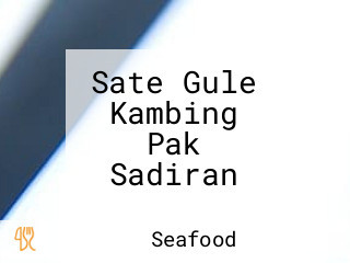 Sate Gule Kambing Pak Sadiran