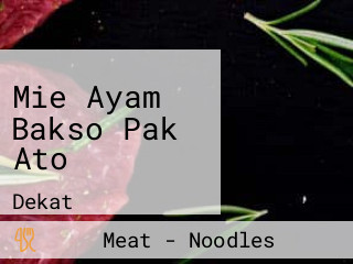 Mie Ayam Bakso Pak Ato