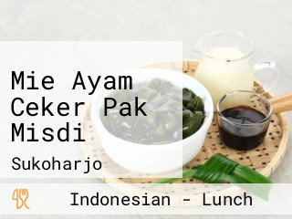 Mie Ayam Ceker Pak Misdi