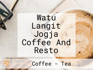 Watu Langit Jogja Coffee And Resto