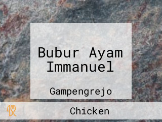 Bubur Ayam Immanuel