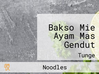 Bakso Mie Ayam Mas Gendut