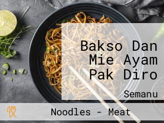 Bakso Dan Mie Ayam Pak Diro